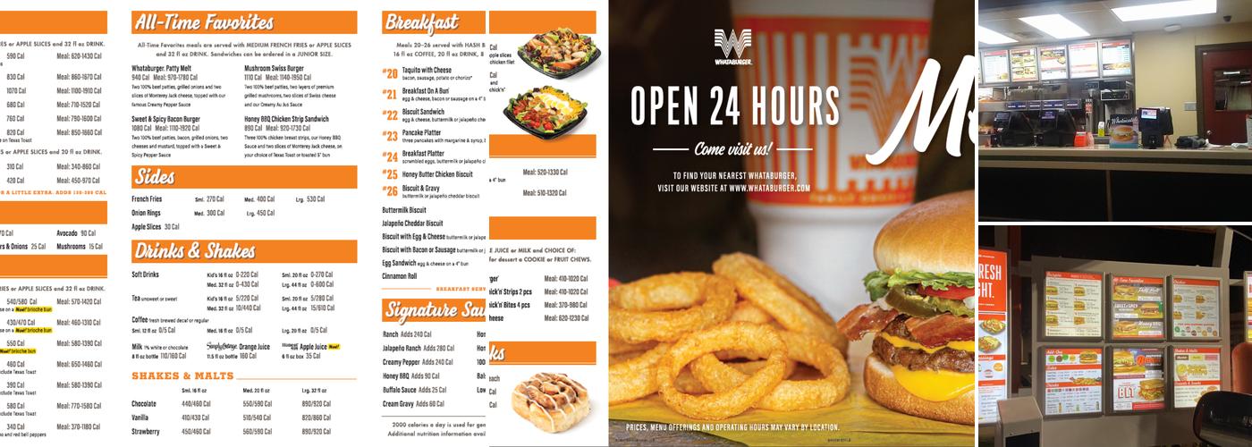 Whataburger Menu