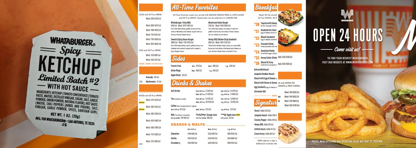 Whataburger Menu