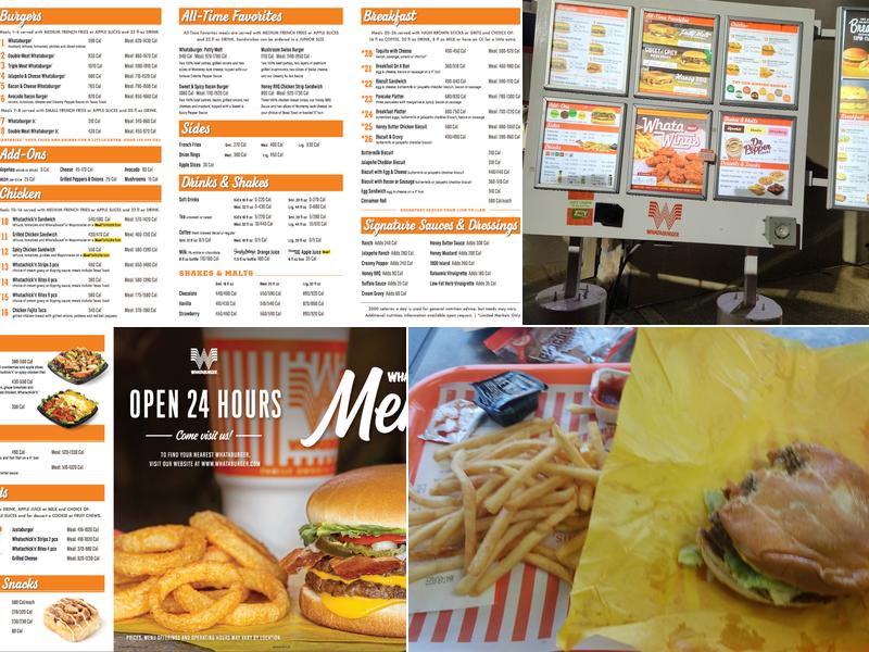 Whataburger Menu