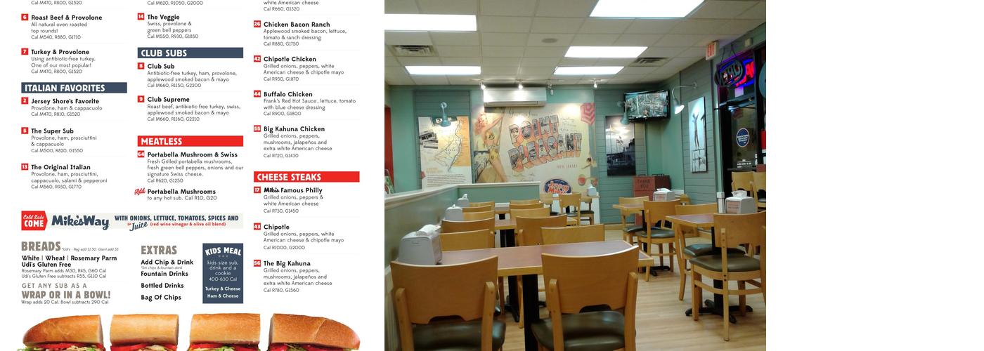 Jersey Mike's Subs Menu