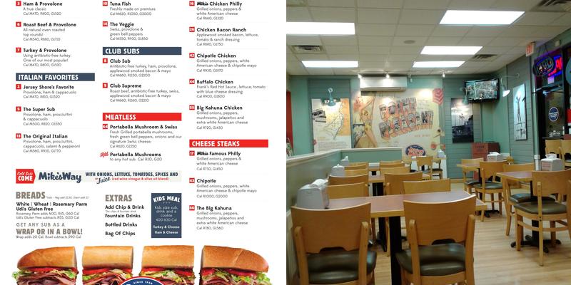 Jersey Mike's Subs Menu