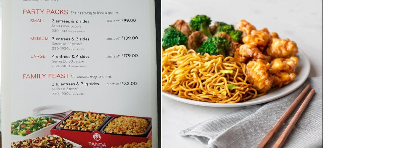Panda Express Menu