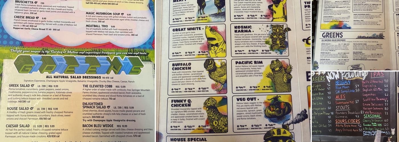 Mellow Mushroom Roswell Menu