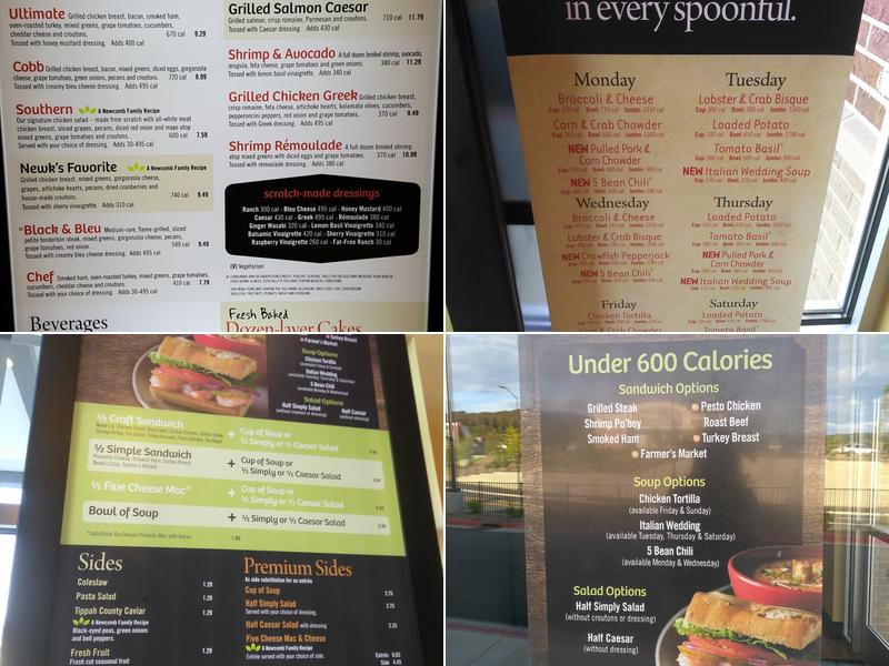 Newk's Eatery Menu