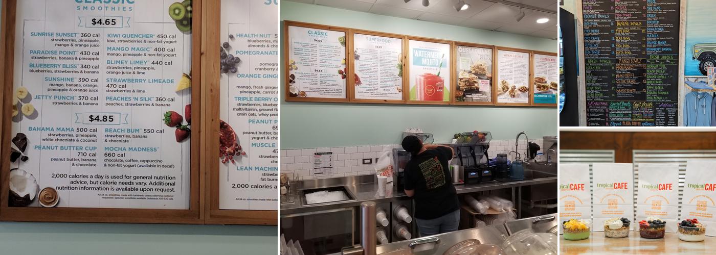 Tropical Smoothie Cafe Menu