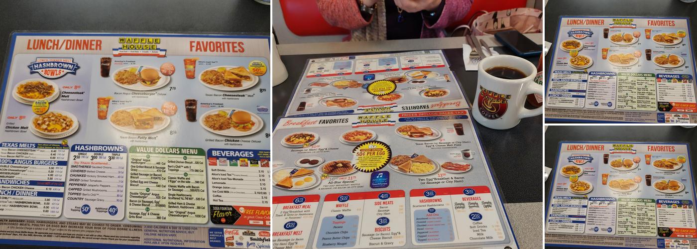Waffle House Menu