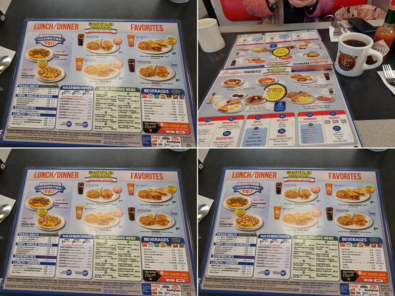 Waffle House Menu