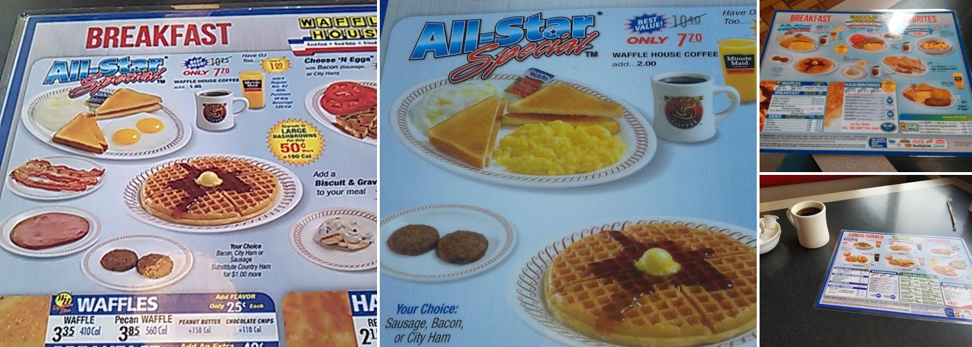 Waffle House Menu