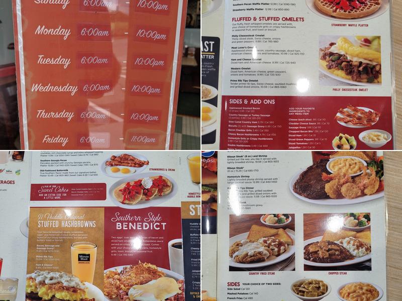 Huddle House Menu