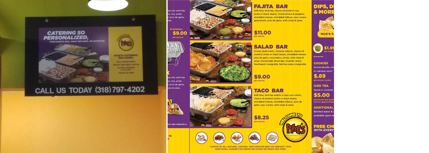 Moe's Southwest Grill Menu