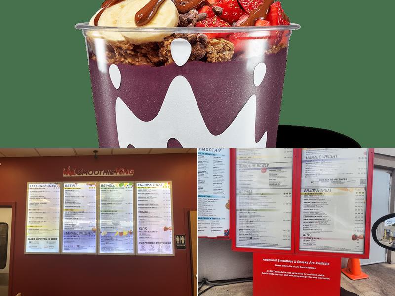 Smoothie King Menu