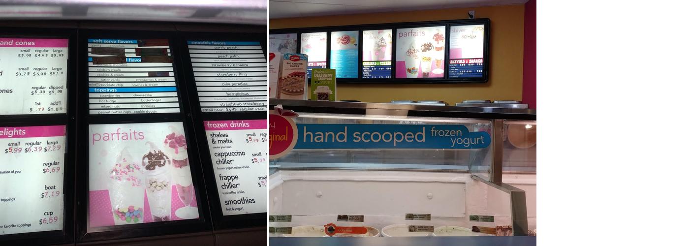 TCBY Menu
