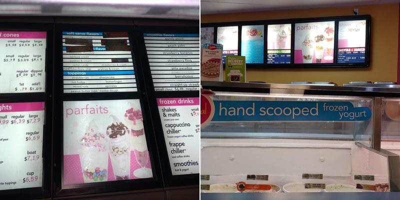 TCBY Menu