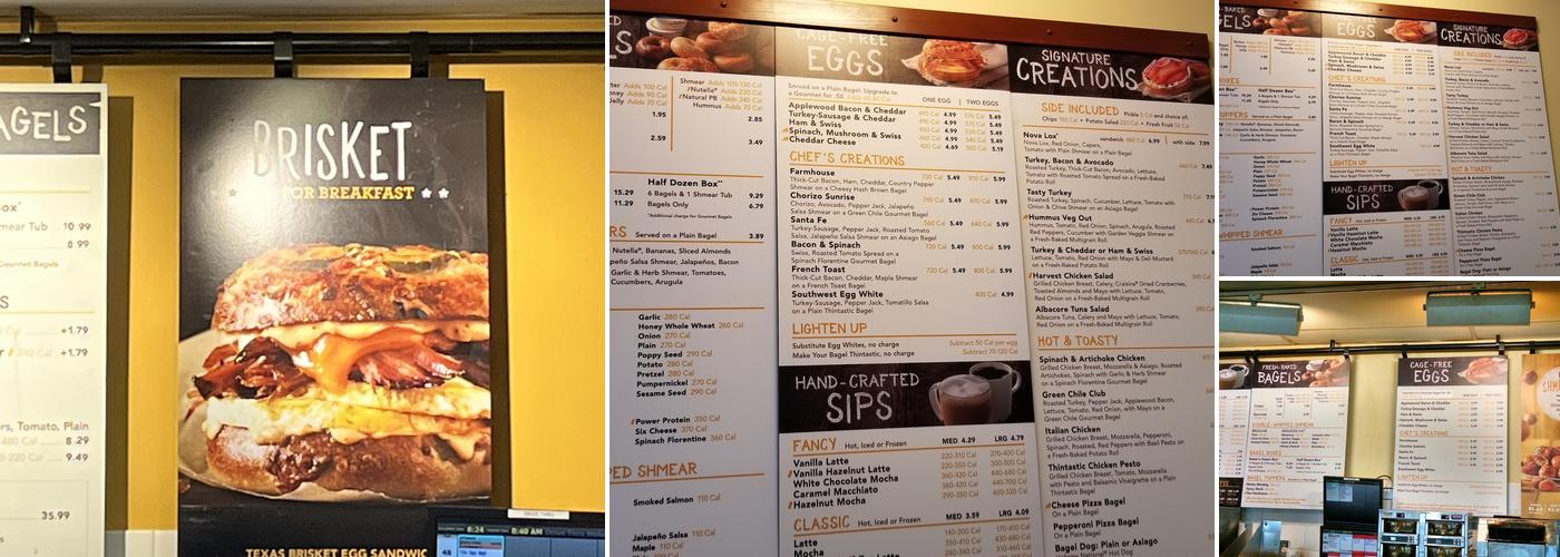 Einstein Bros. Bagels Menu