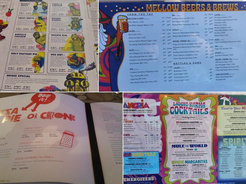 Mellow Mushroom Kennesaw Menu