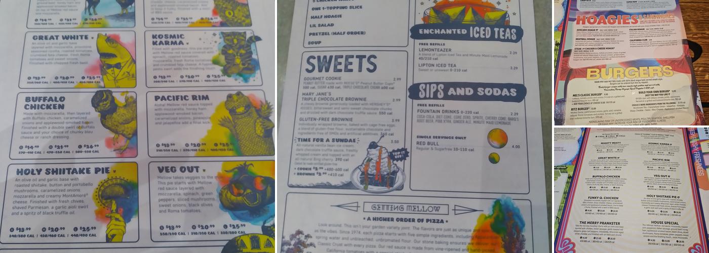 Mellow Mushroom Hiram Menu