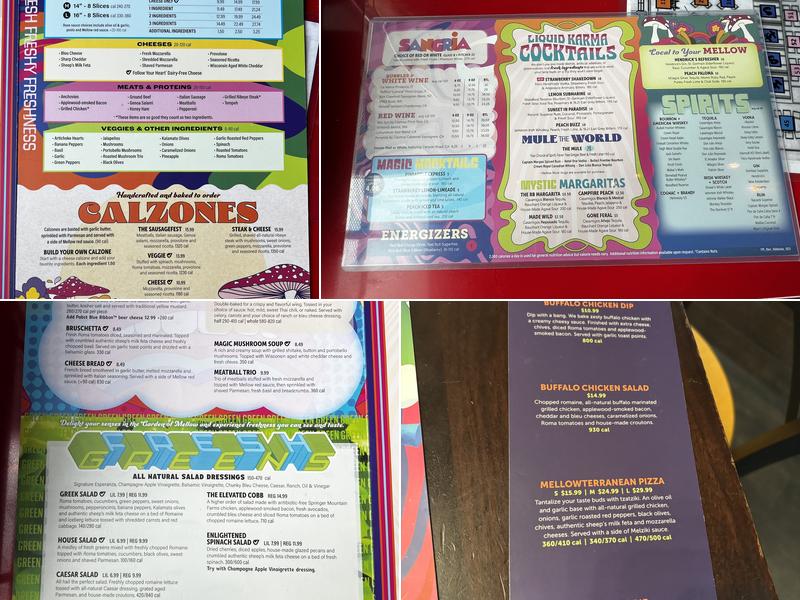 Mellow Mushroom Valdosta Menu