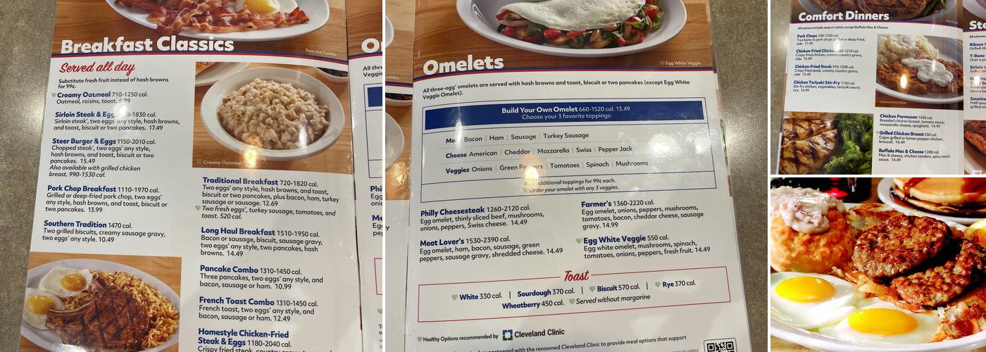 Country Pride Menu
