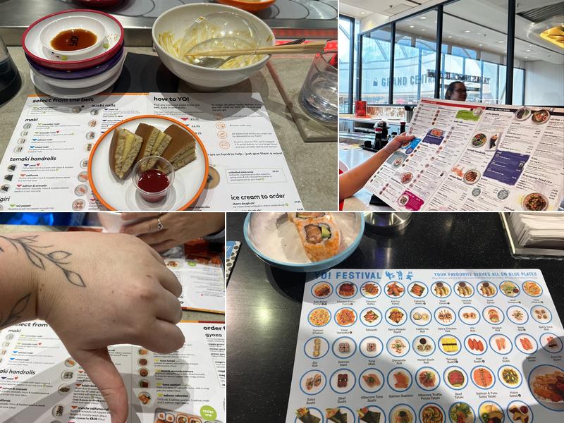 YO! Birmingham Selfridges Menu