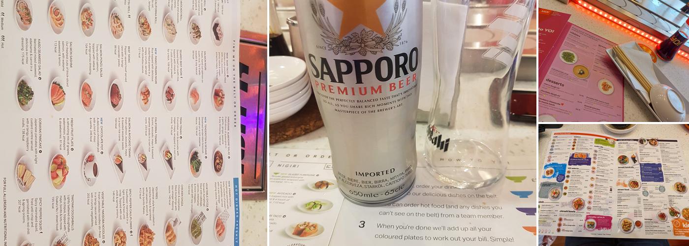 YO! Birmingham Grand Central Menu