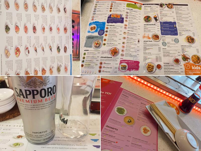 YO! Birmingham Grand Central Menu