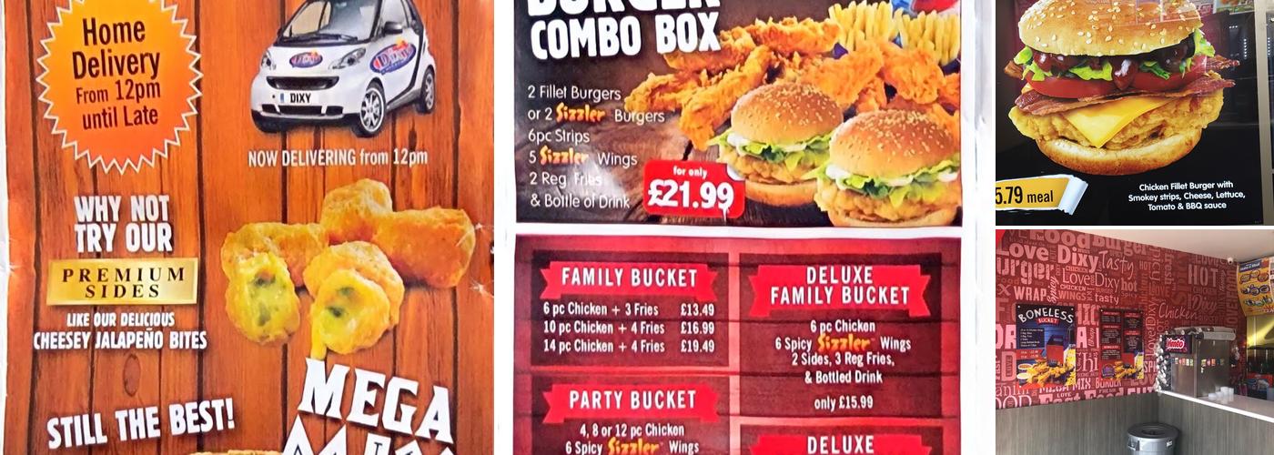 Dixy Chicken Menu