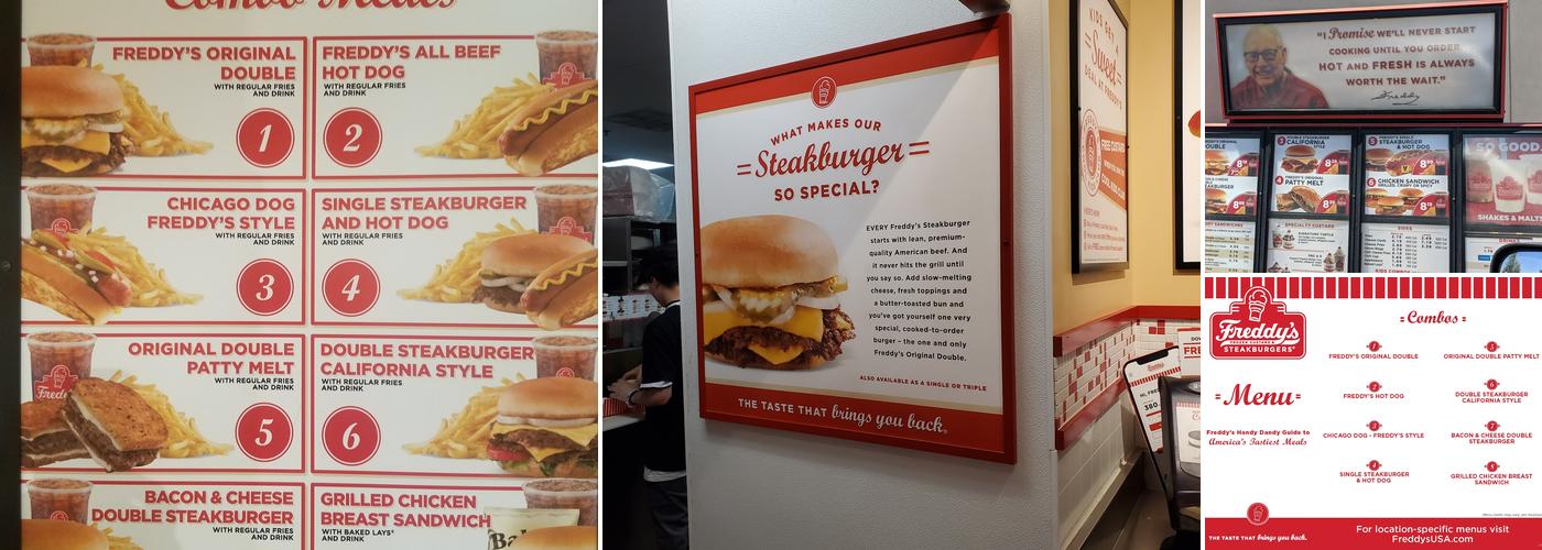 Freddy's Frozen Custard & Steakburgers Menu