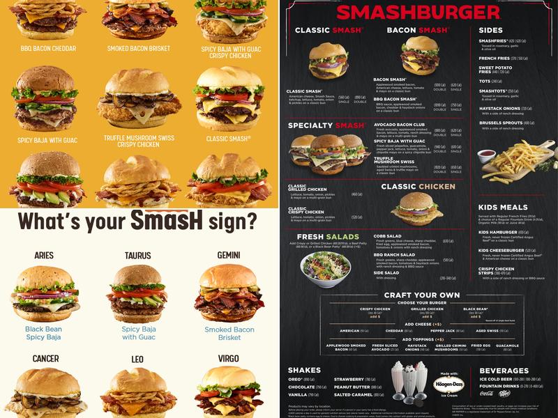 Smashburger Menu