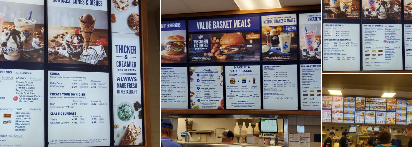 Culver’s Menu
