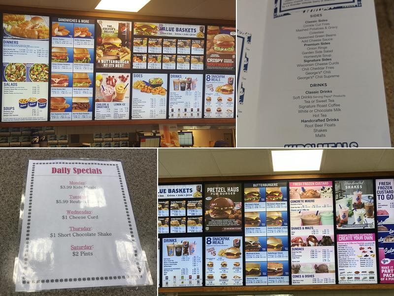 Culver’s Menu