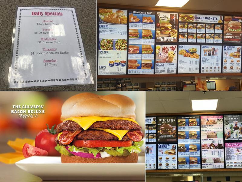 Culver’s Menu