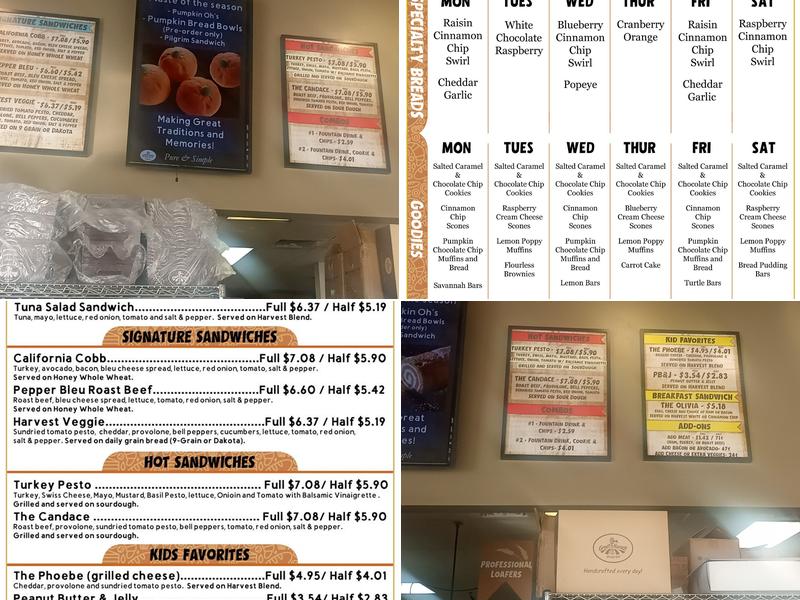 Great Harvest Bread Co. Menu