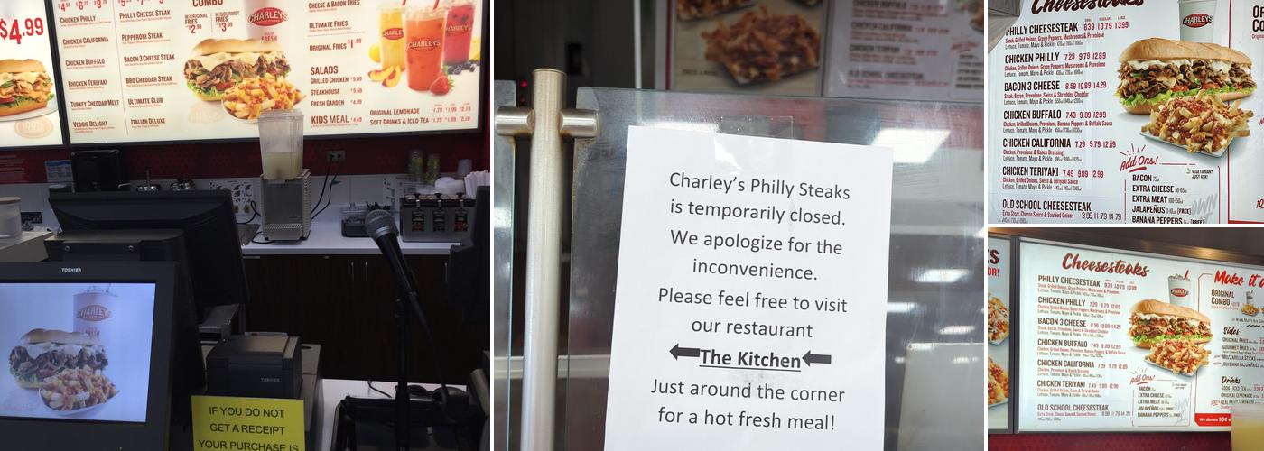 Charleys Cheesesteaks Menu