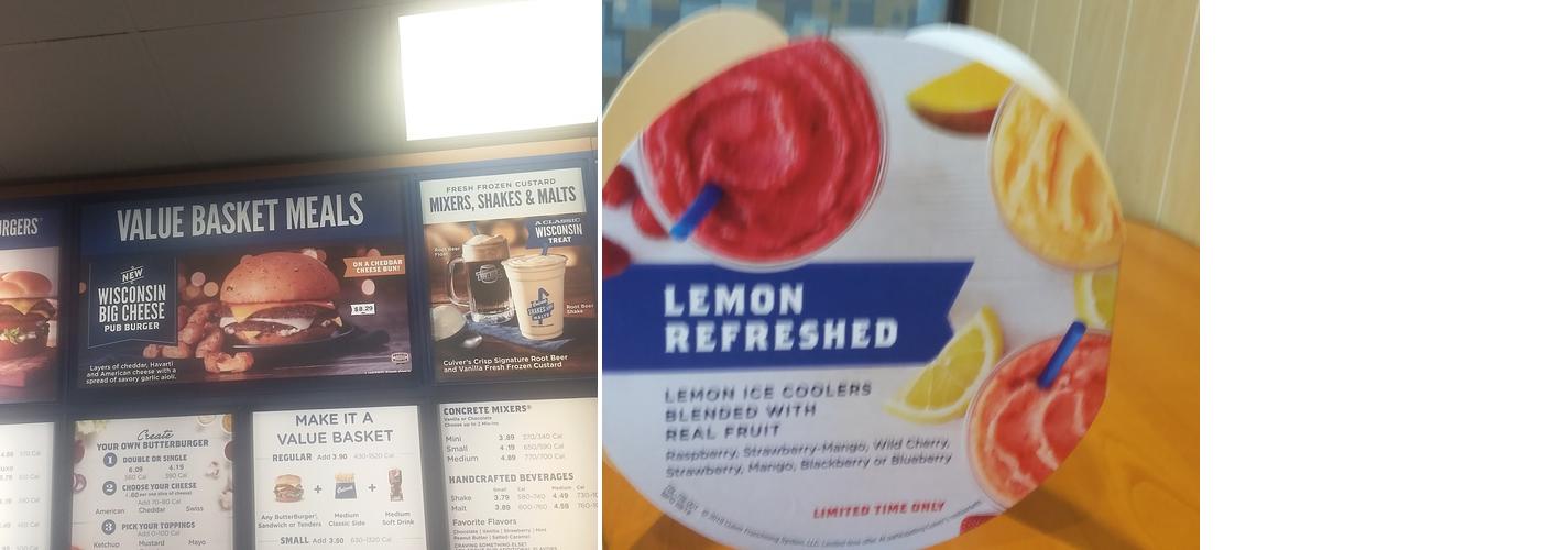 Culver’s Menu