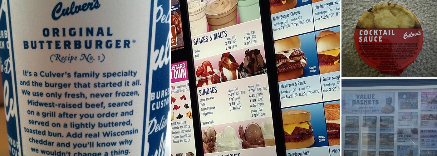 Culver's Menu