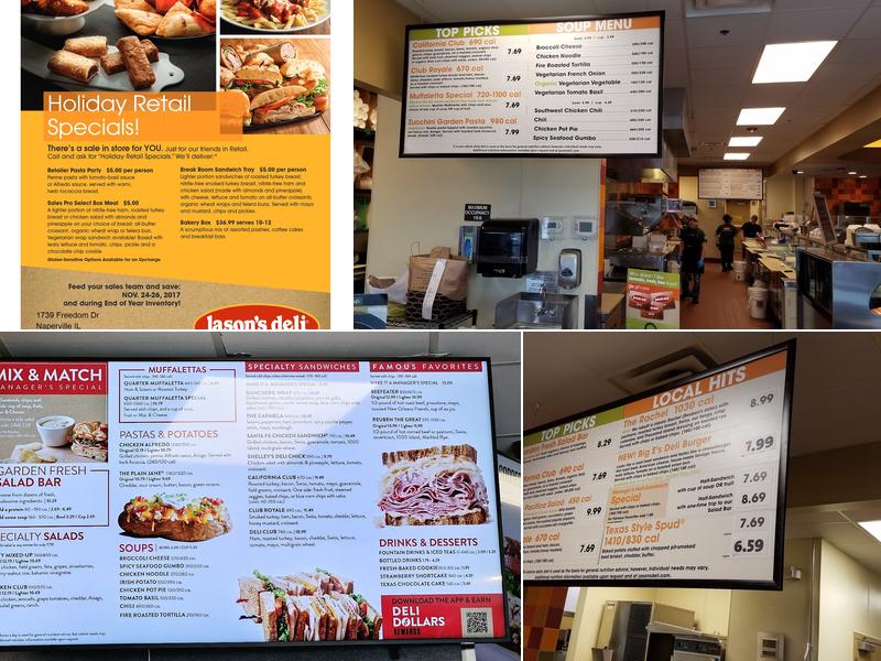 Jason's Deli Menu