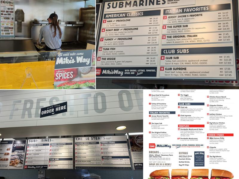 Jersey Mike's Subs Menu