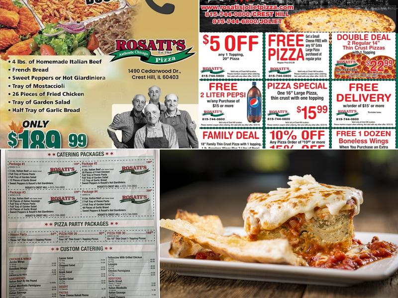 Rosati's Pizza Menu