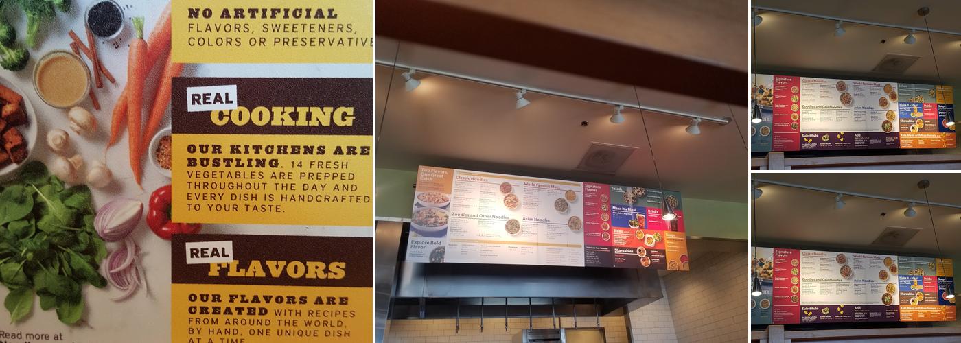 Noodles and Company Menu