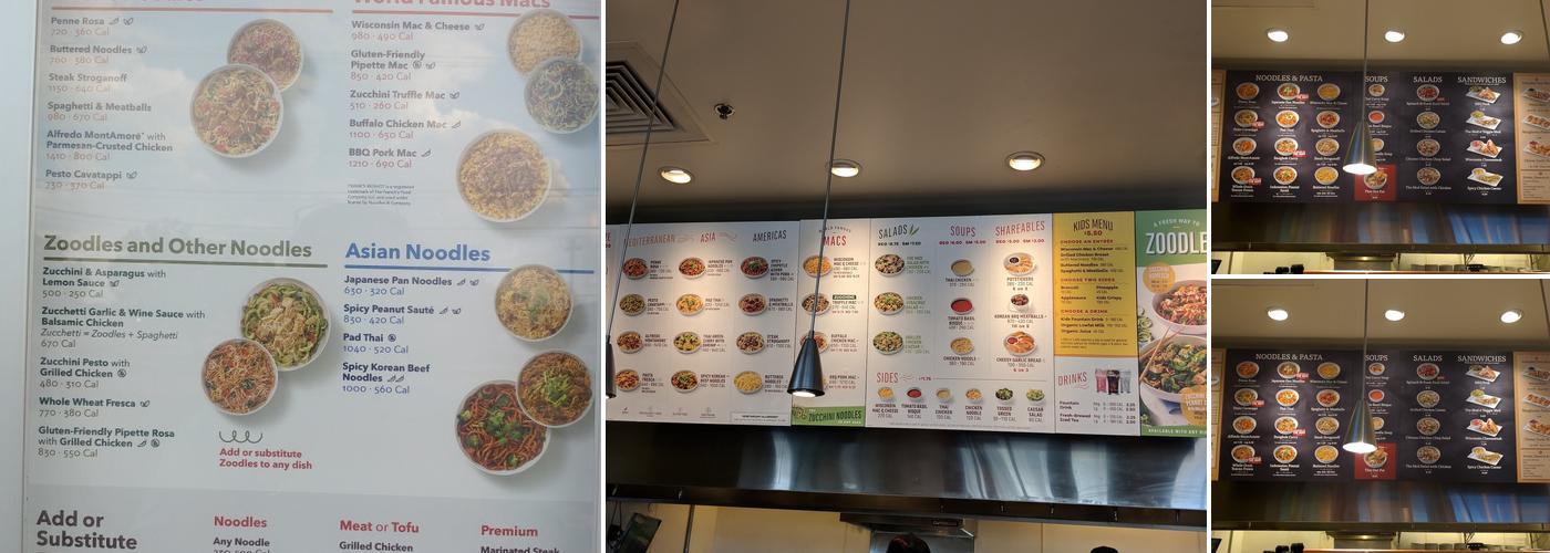 Noodles and Company Menu