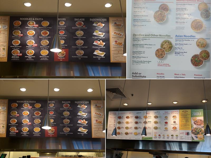 Noodles and Company Menu