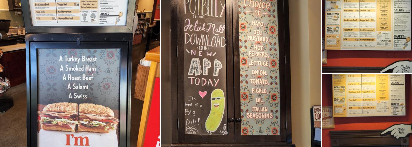 Potbelly Sandwich Shop Menu