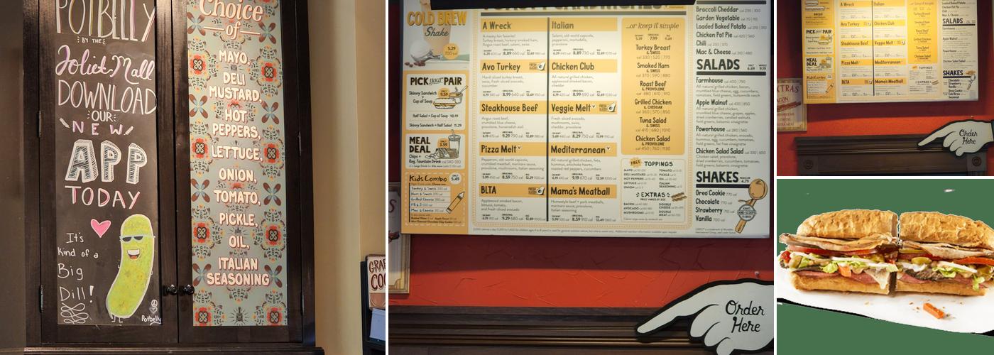 Potbelly Sandwich Shop Menu