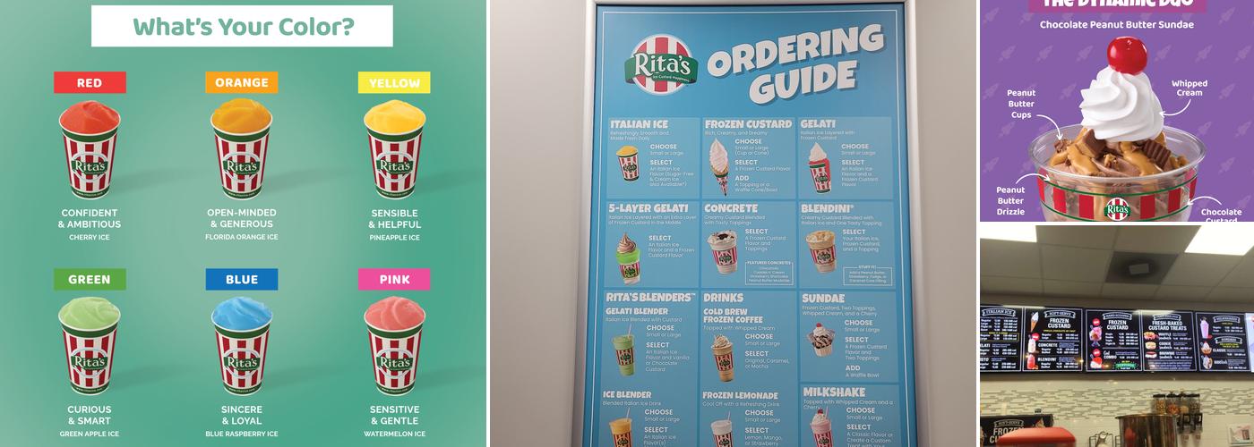Rita's Italian Ice & Frozen Custard Menu
