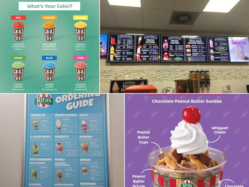 Rita's Italian Ice & Frozen Custard Menu