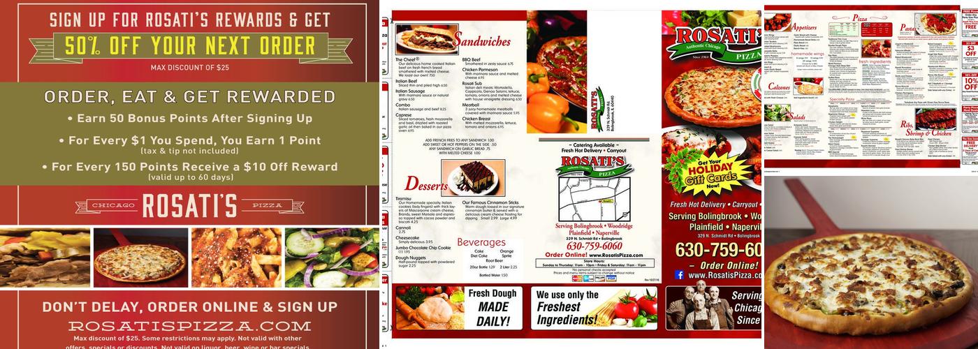 Rosati’s Pizza Menu