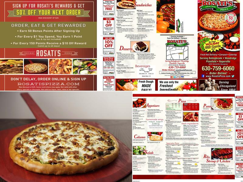 Rosati’s Pizza Menu