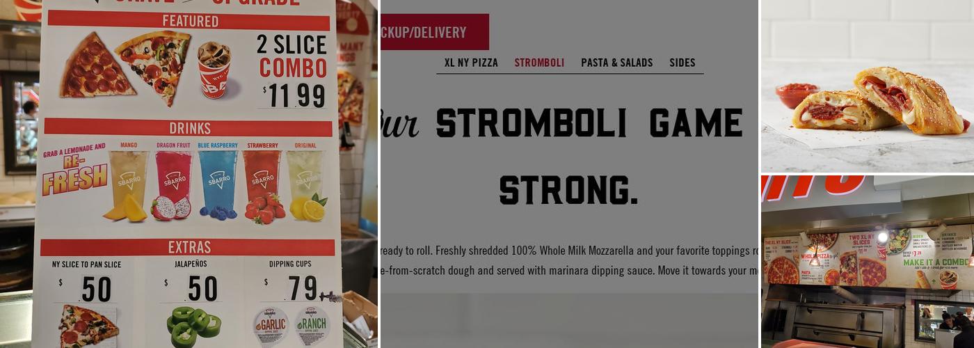 Sbarro Menu
