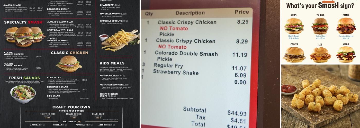 Smashburger Menu