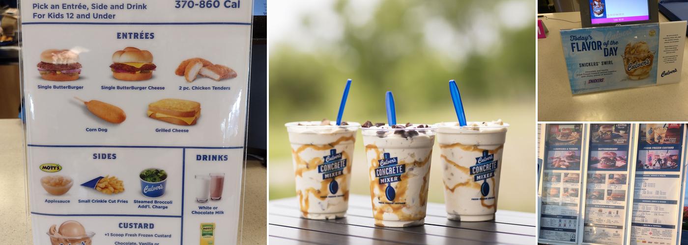 Culver’s Menu